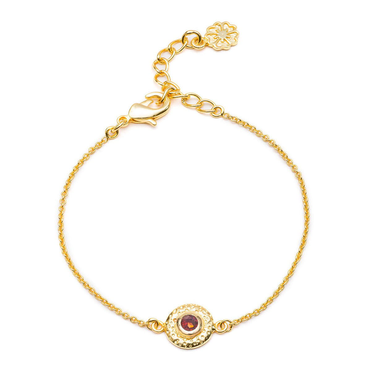 Luna Gemstone Bracelet Garnet