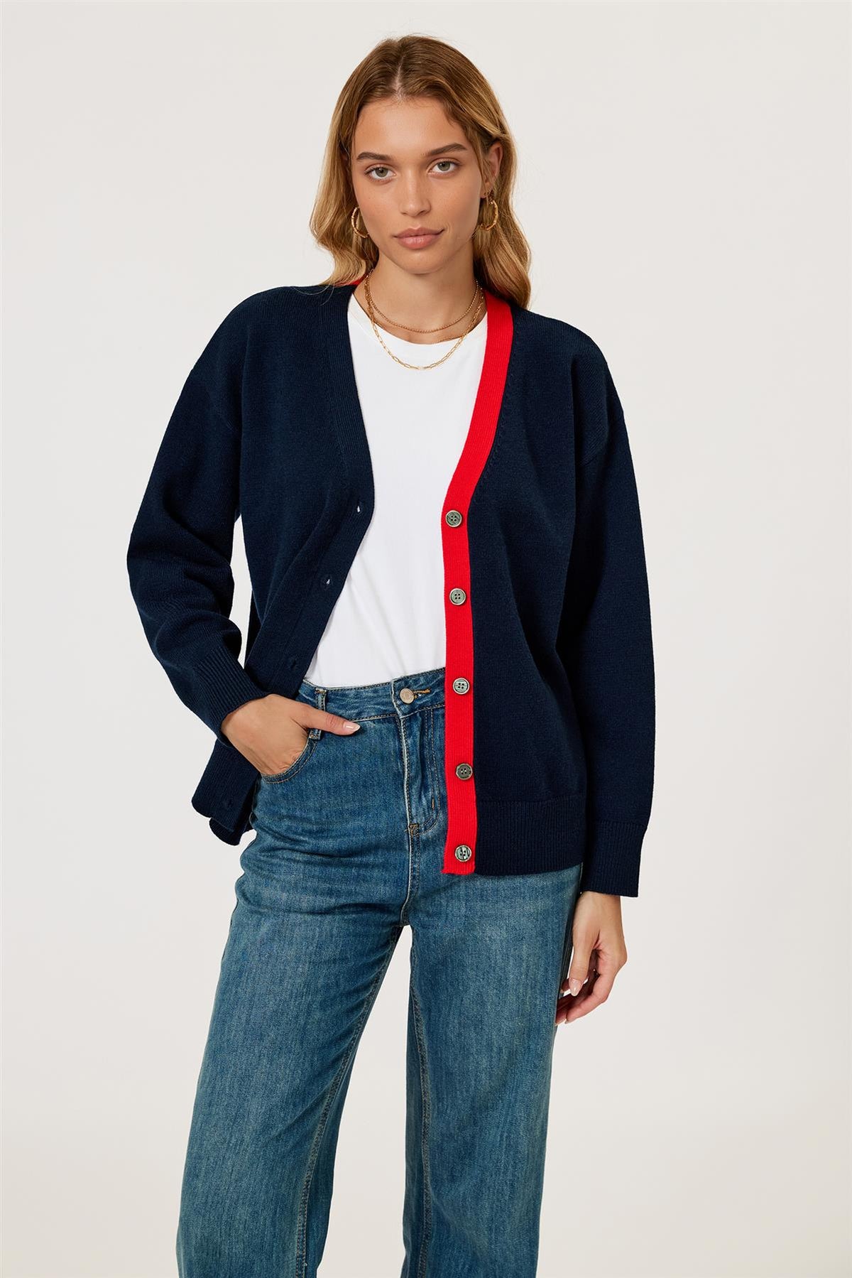 FS-COLLECTION-NAVY-RED-CARDIGAN