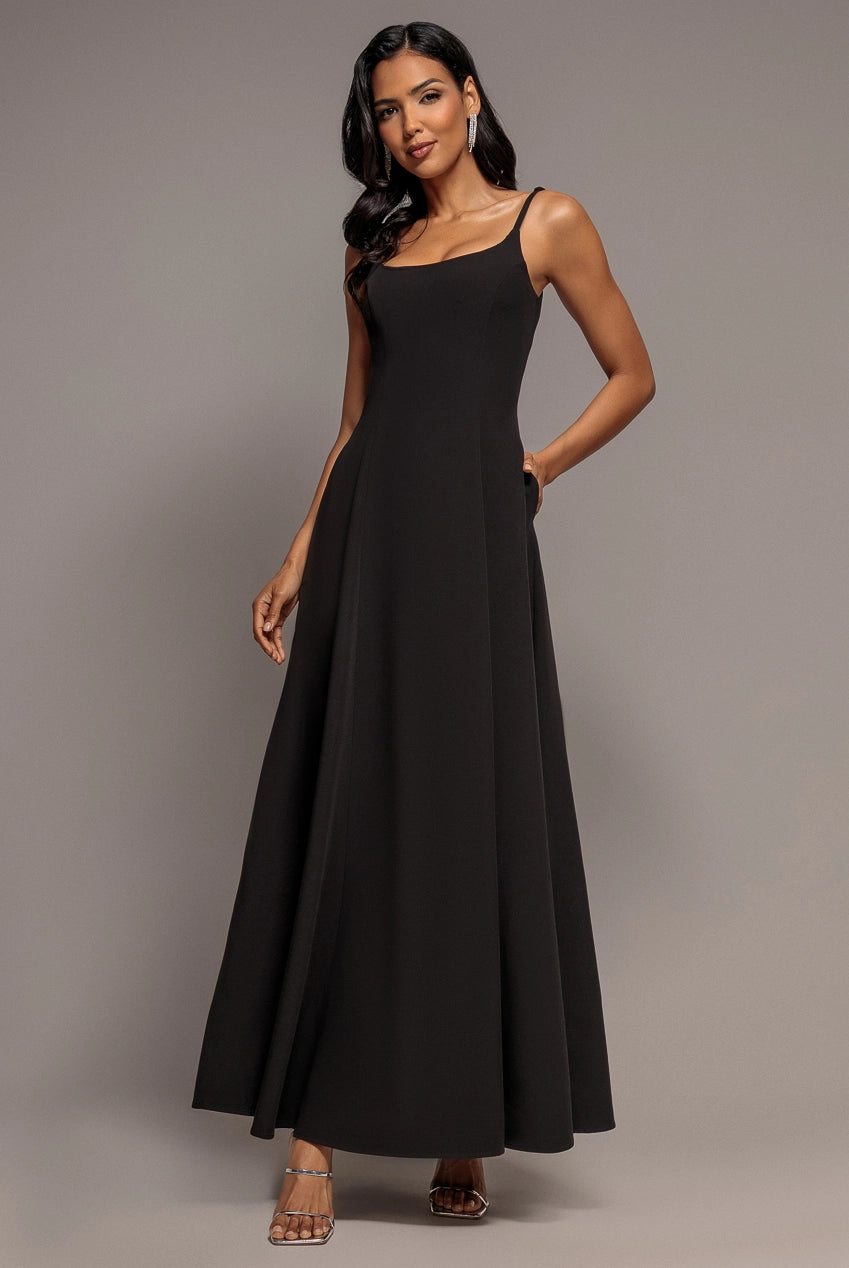 GODDIVA-black-strappy-scoop-neck-a-line-black-dress