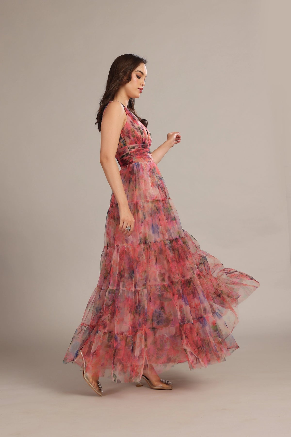 lace and beads red tulle dress Lace & Beads Candace Red Maxi Tulle Dress Love My Apparel