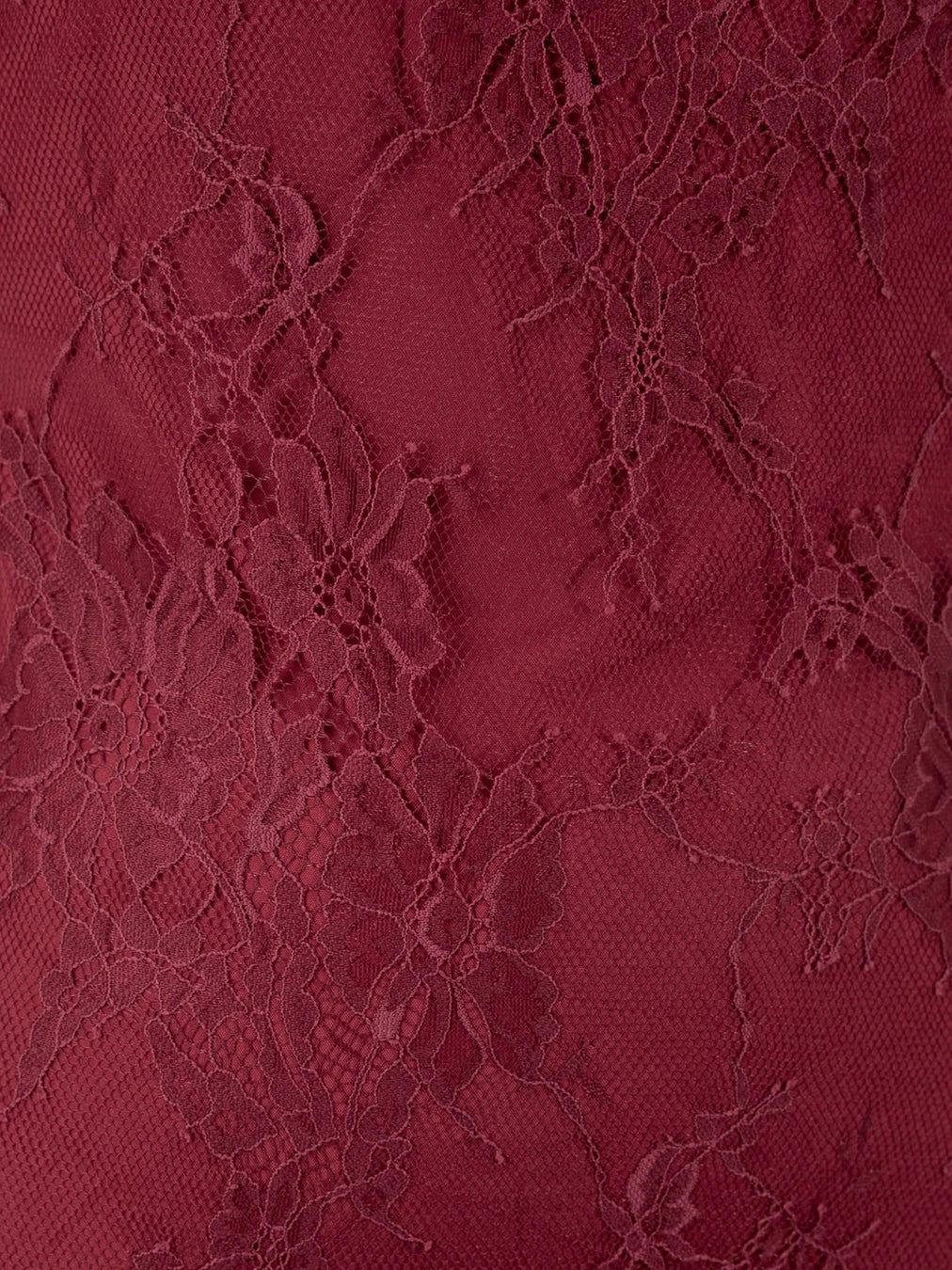 Maya Cranberry Red Lace Halterneck Maxi Dress