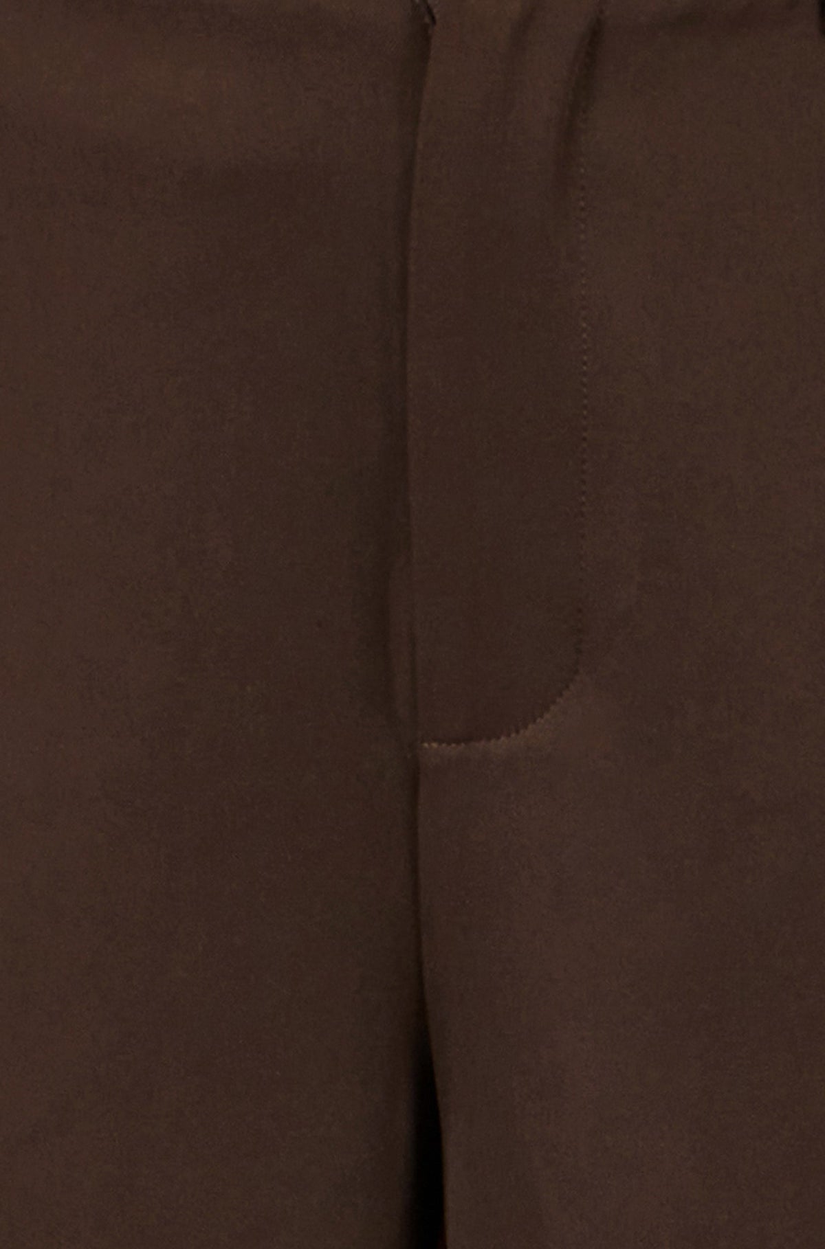 Yumi Brown Wide Leg Stretch Trousers