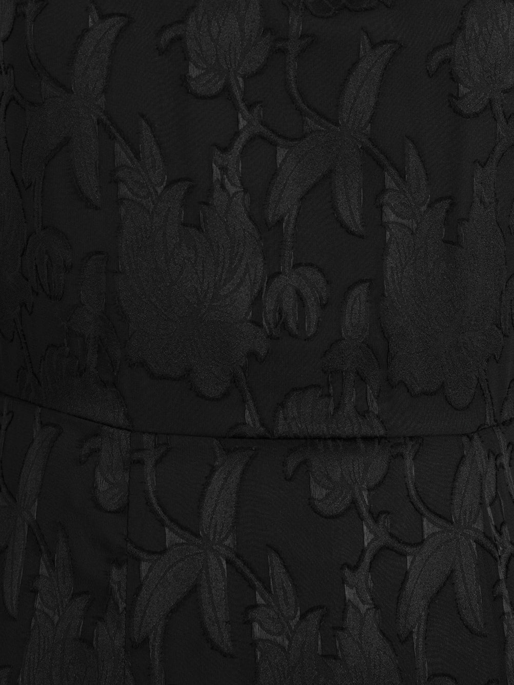 Anaya With Love Black Burnout Floral Waterfall Maxi Dress