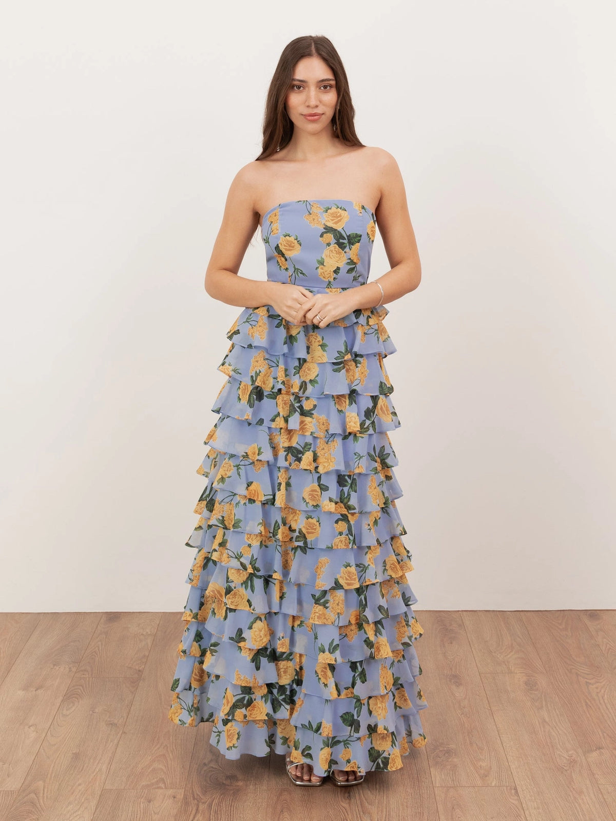 anaya-with-love-blue-floral-bandeau-tiered-frill-maxi-dress