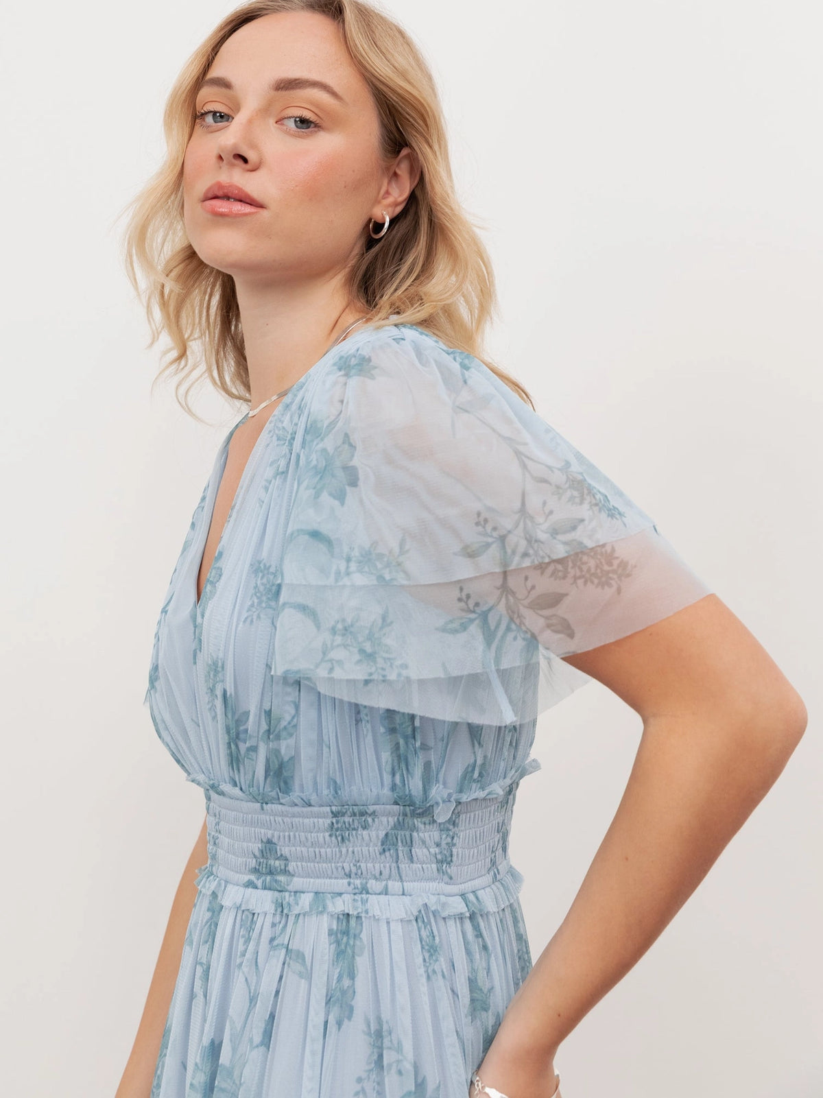 Anaya With Love Blue Floral Tiered Maxi Dress Love My Apparel Anaya With Love Blue Floral Tiered Maxi Dress Love My Apparel