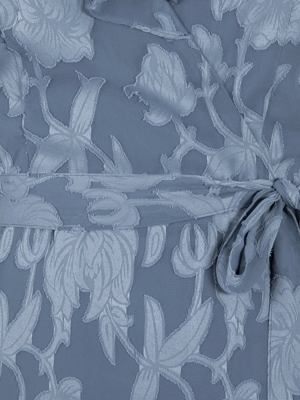Anyaya With Love Opal Blue Burnout Floral Maxi Dress