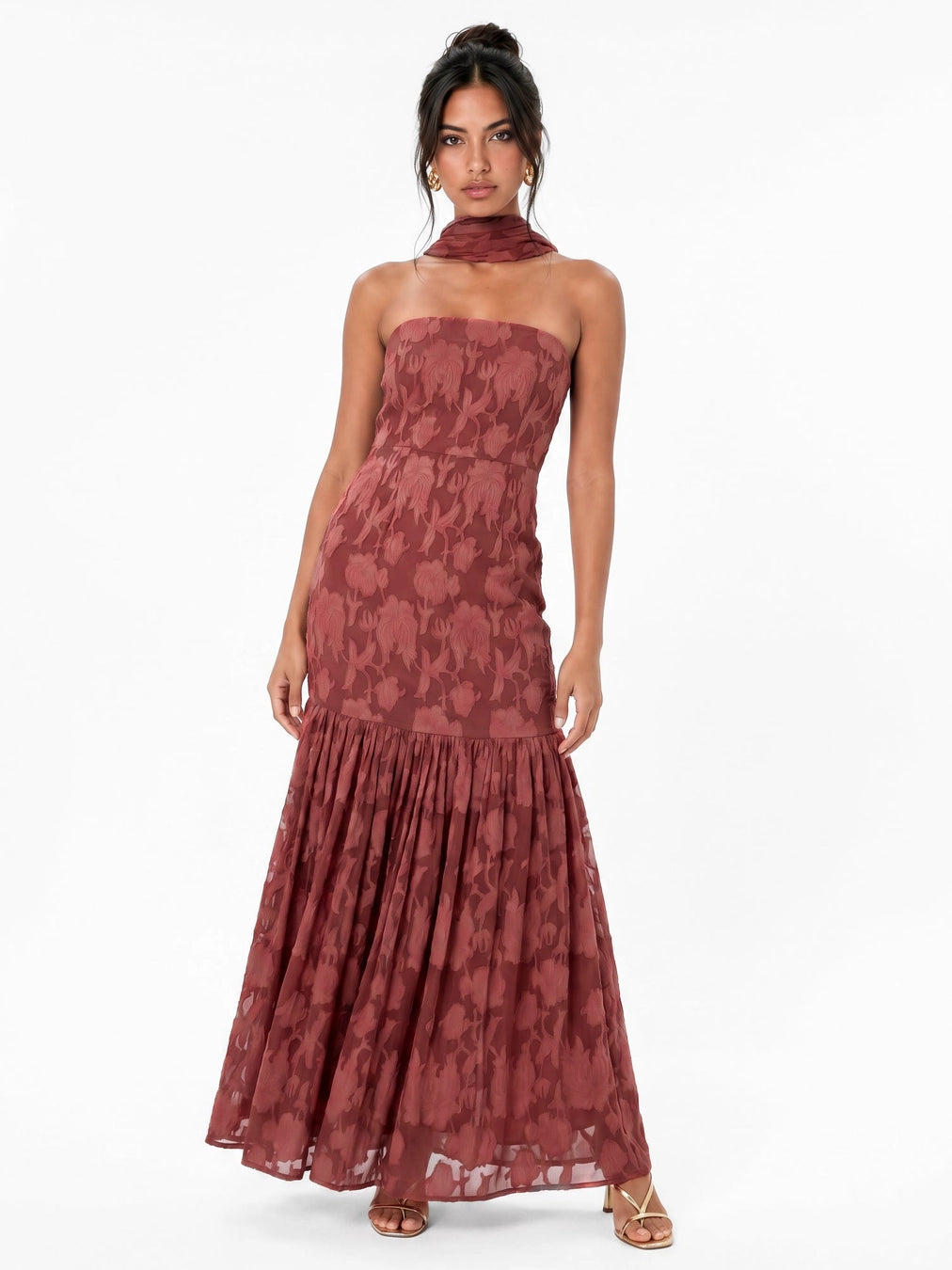 anaya-with-love-floral-burnout-rose-bandeau-scarf-dress