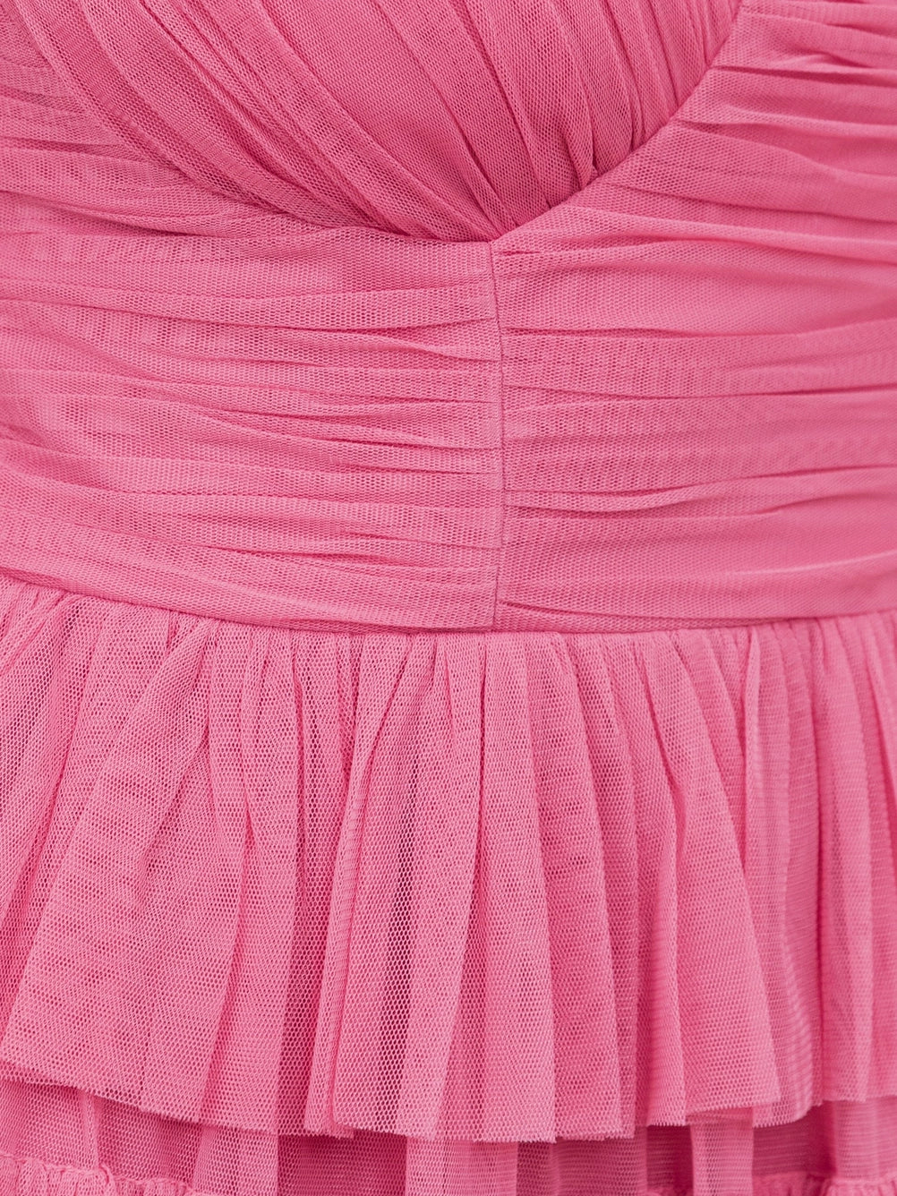 Anaya With Love Hot Pink Tulle Maxi Dress