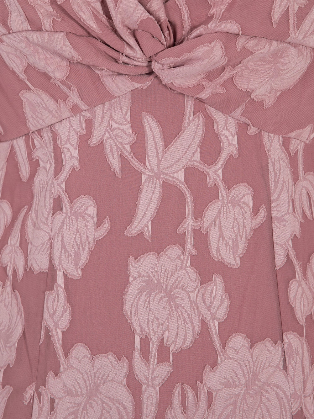 Anaya With Love Mauve Pink Burnout Long Sleeve Midaxi Dress