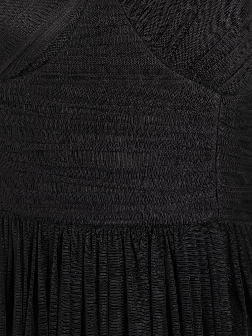 Anaya With Love Black One Shoulder Tulle Maxi Dress
