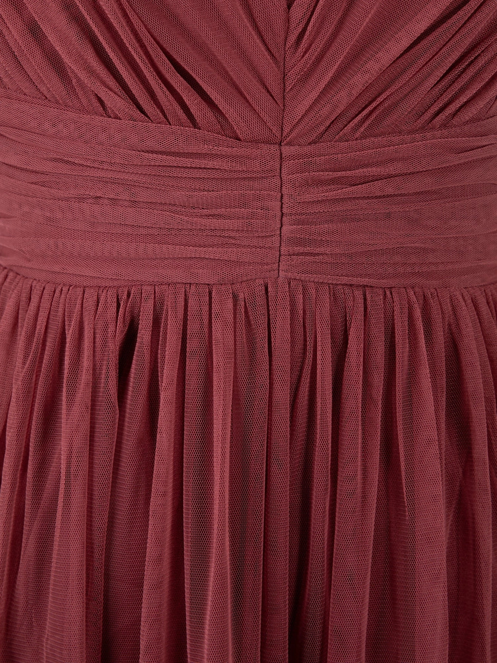 Anaya With Love Rusted Rose Tulle Maxi Dress