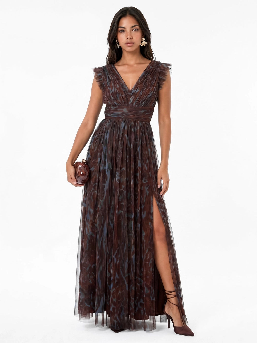 anaya-with-love-tulle-v-neck-maxi-dress-brown-animal-print