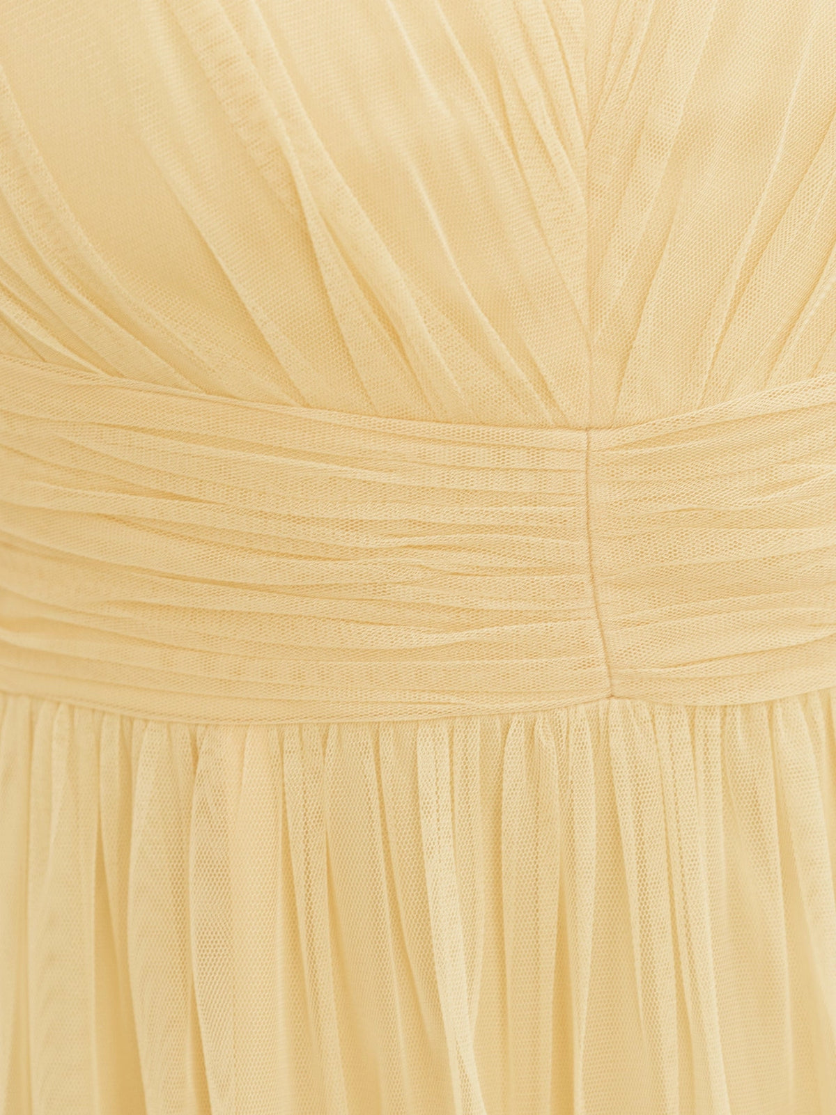 Anaya With Love Butter Yellow Flutter Sleeve Tulle Maxi Dress