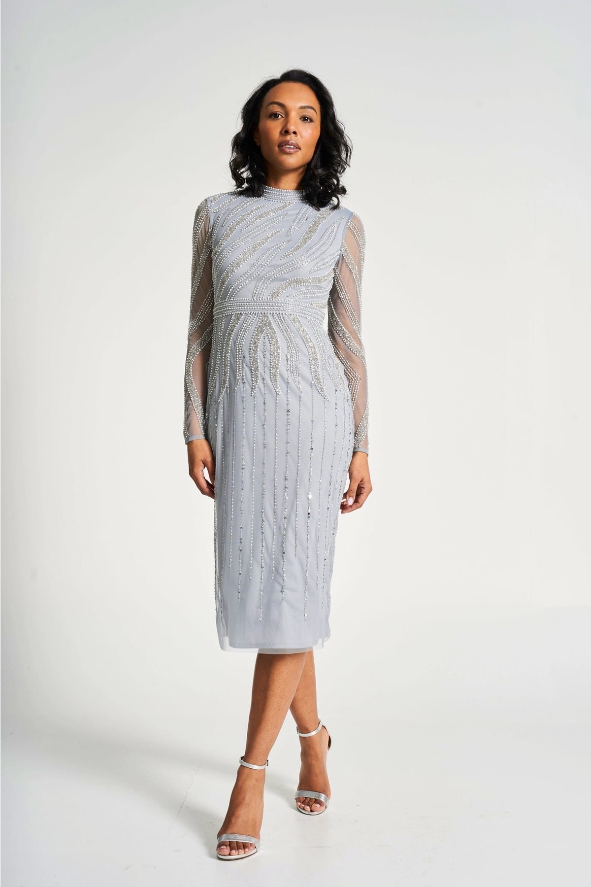 frock-and-frill-hermia-grey-embellished-occasion-dress