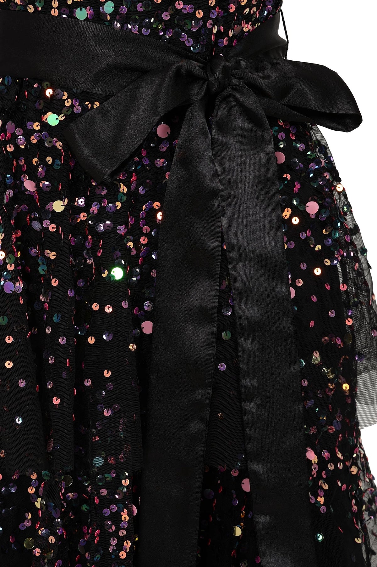 Amelia Rose Medora Black Sequin Tulle Midi Dress – Love My Apparel