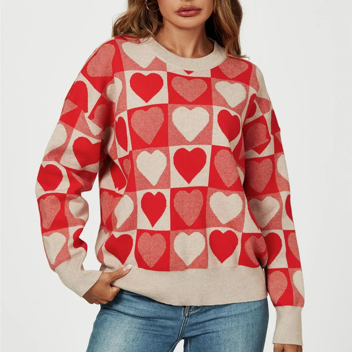 FS collection Red Heart Knitted Jumper