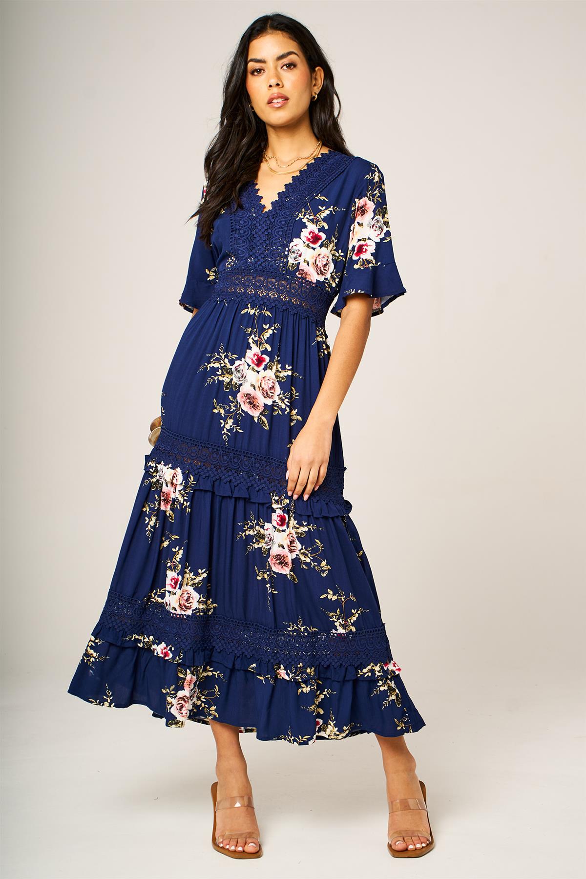 fs-collection-navy-blue-lace-trim-floral-maxi-dress