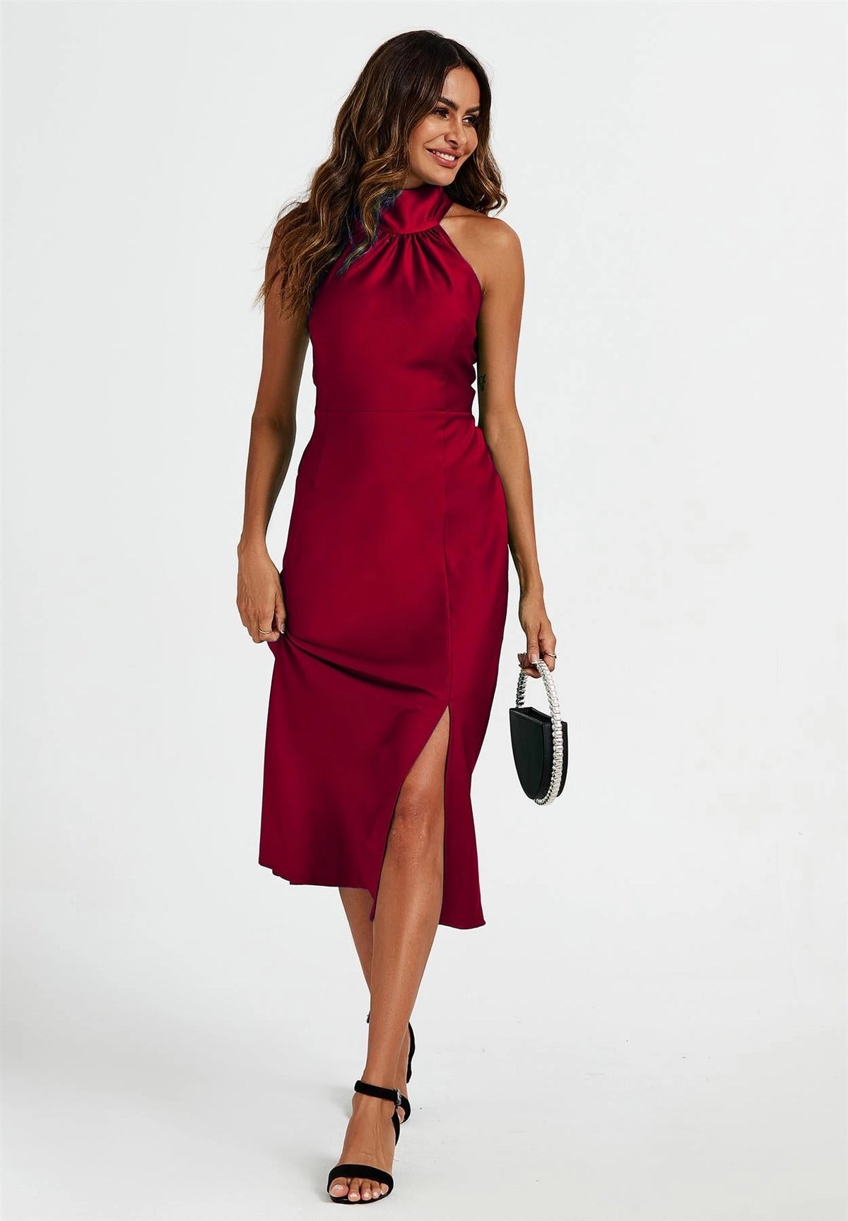 fs-collection-satin-halterneck-red-dress