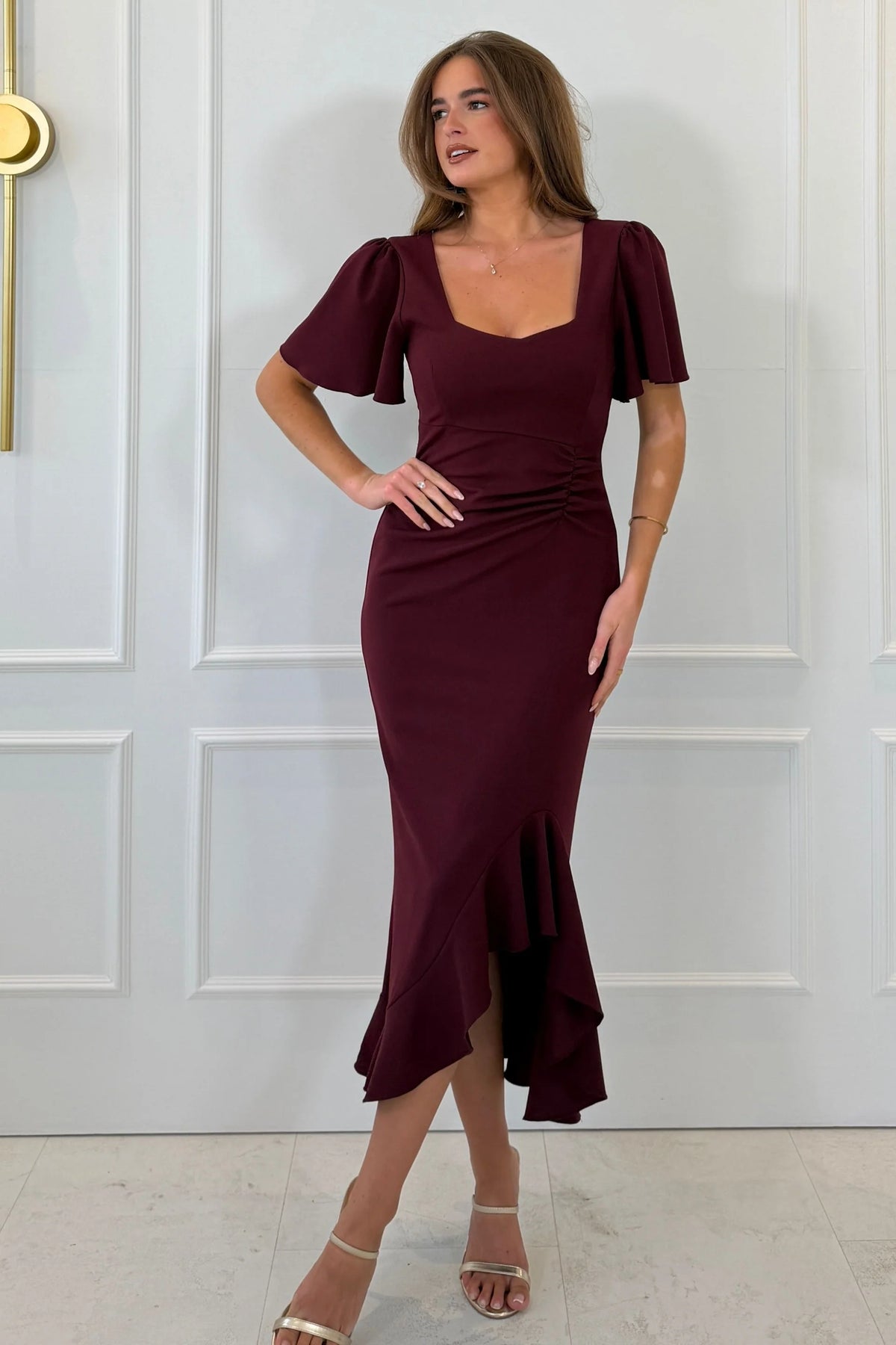 girl-in-mind-darcie-flaired-sleeve-berry-midi-dress-2