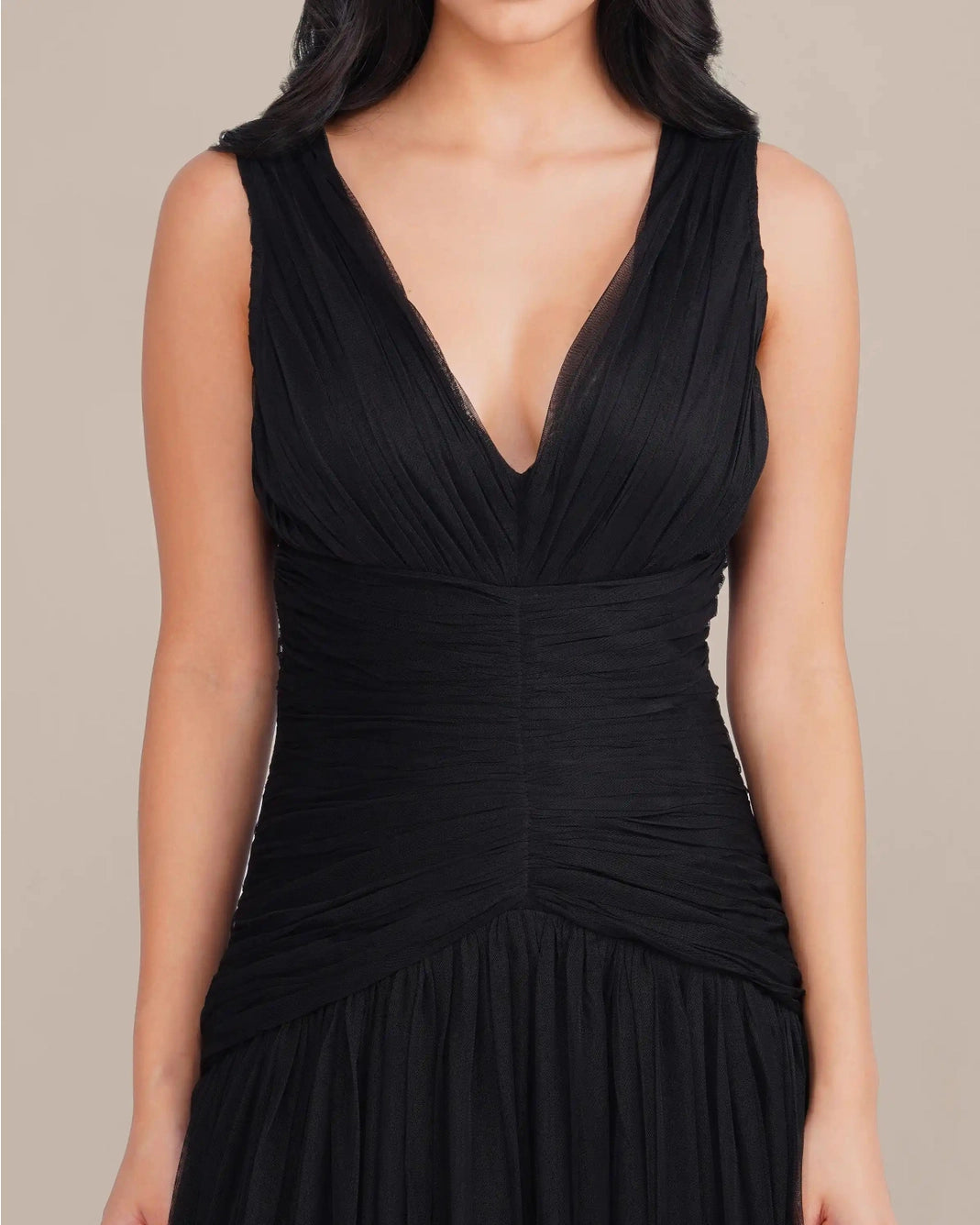 Lace & Beads Elsie Black Maxi Dress
