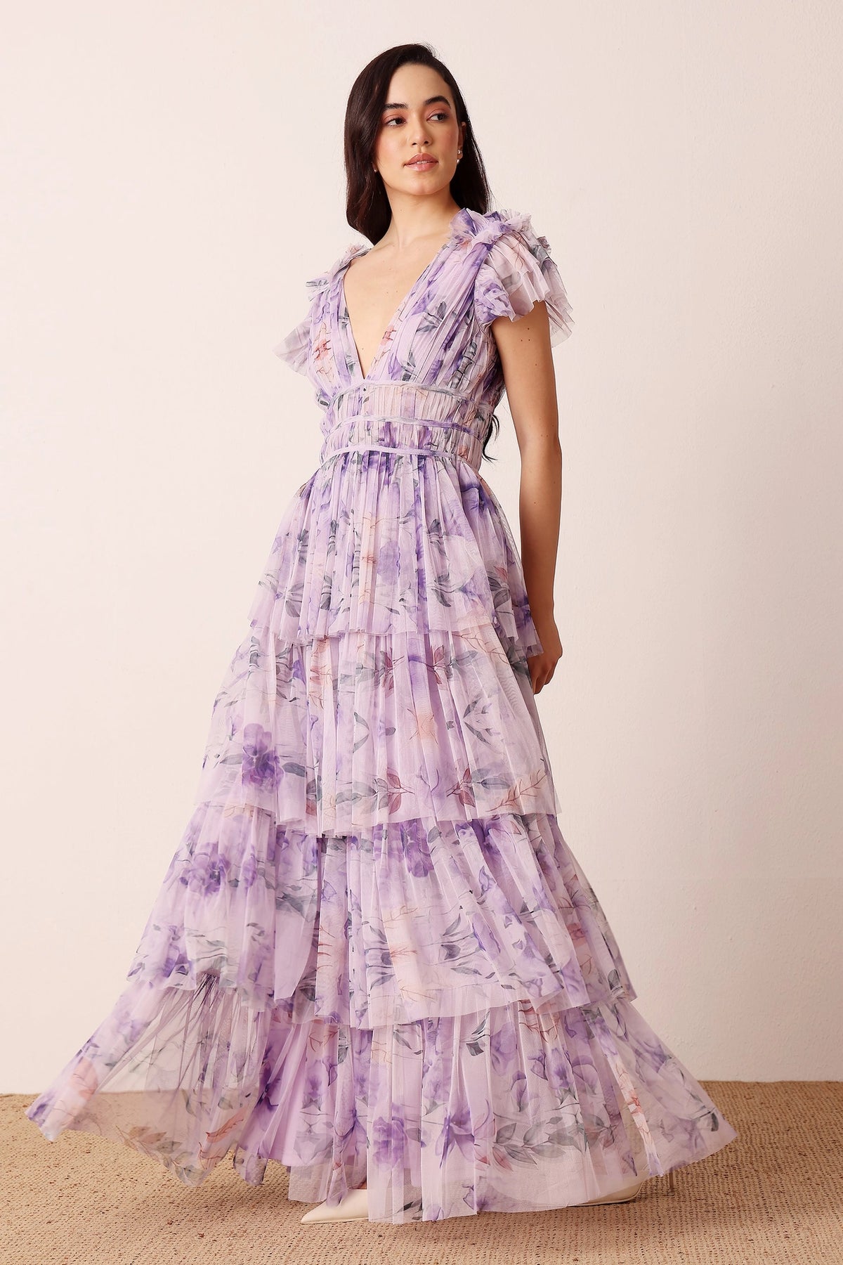 Lace & Beads Naomi Lilac Floral Tulle Maxi Dress – Love My Apparel Lace & Beads Naomi Lilac Floral Tulle Maxi Dress – Love My Apparel