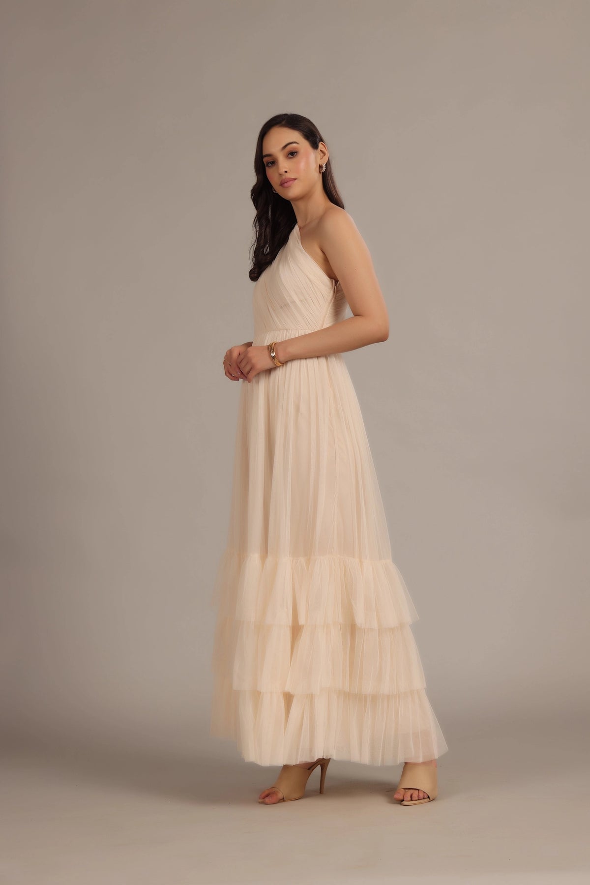Lace & Beads Nicolette One Shoulder Maxi Champagne Dress – Love My Apparel Lace & Beads Nicolette One Shoulder Maxi Champagne Dress – Love My Apparel