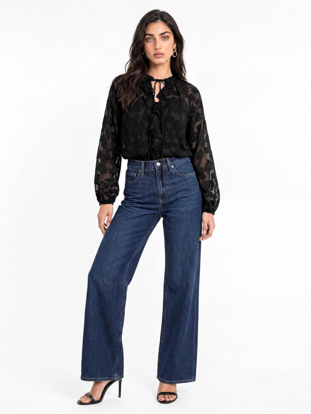 lovedrobe-black-floral-burnout-long-sleeve-top
