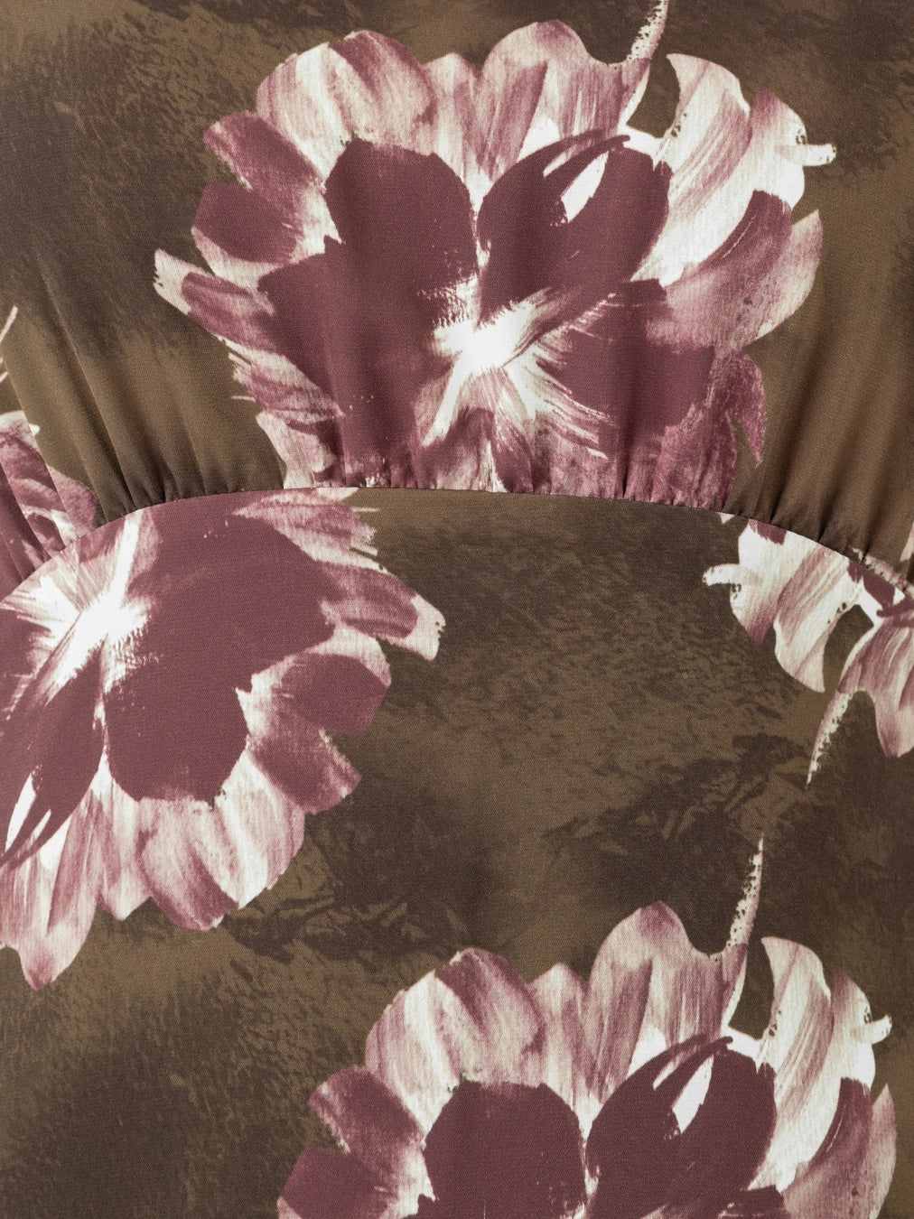 Lovedrobe Brown Floral Tie Back Angel Sleeve Midaxi Dress