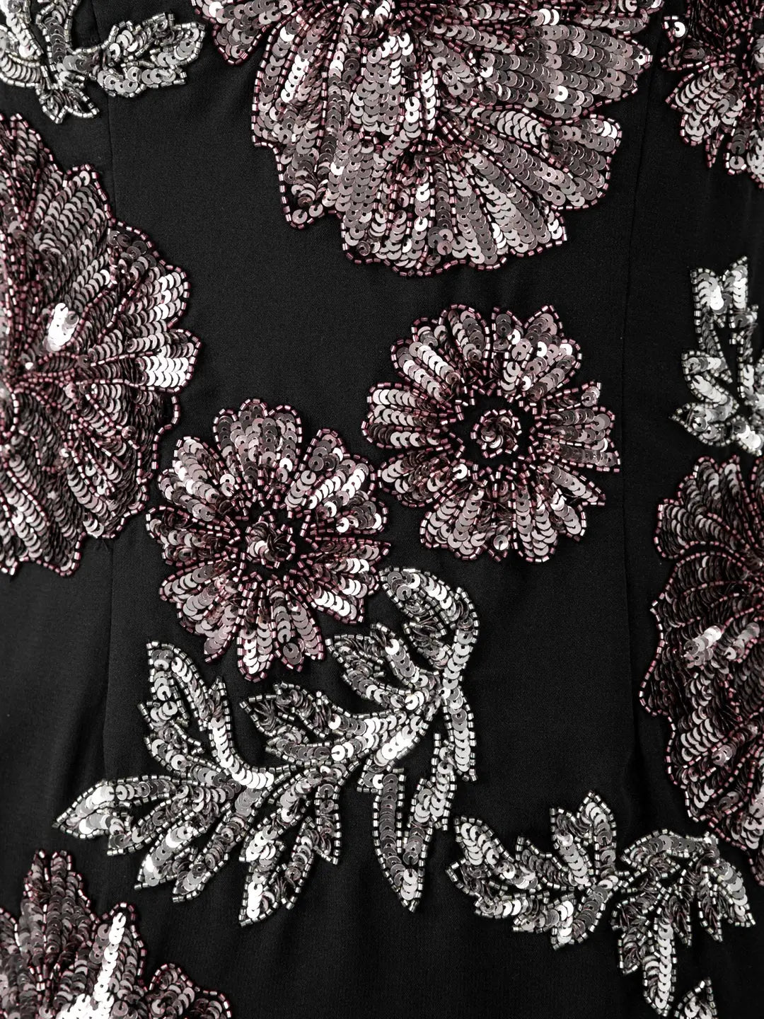 Maya Black Embellished Waterfall Sleeveless Ruffle Maxi Dress