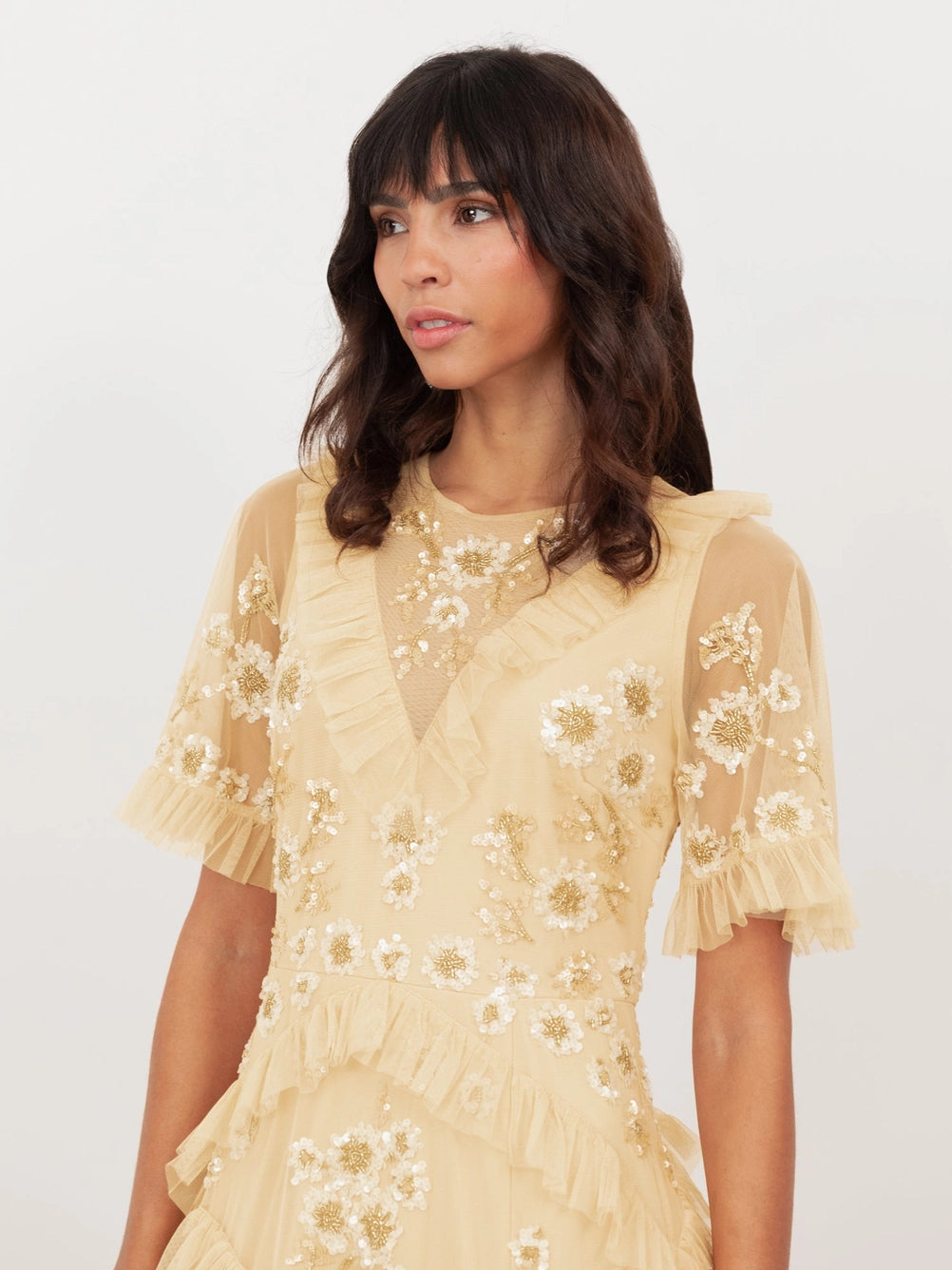 Maya Buttercream Yellow Embellished Angel Sleeve Ruffle Maxi Dress – Love My Apparel Maya Buttercream Yellow Embellished Angel Sleeve Ruffle Maxi Dress – Love My Apparel