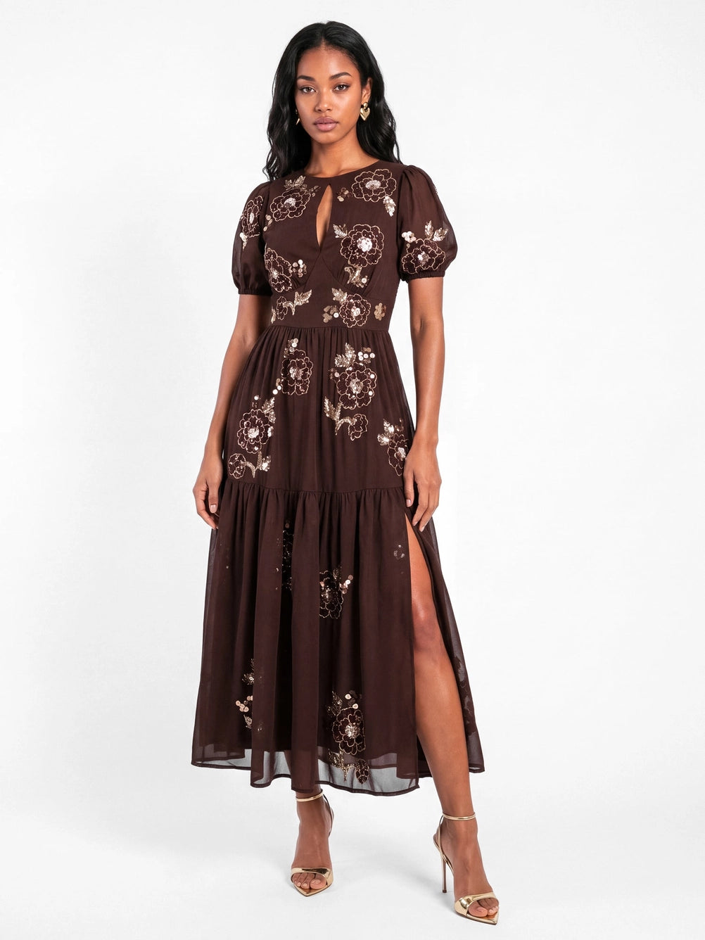 maya-chocolate-keyhole-embellished-midaxi-dress