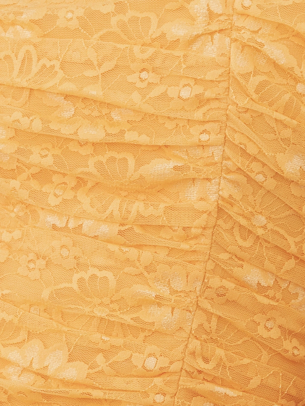 Maya Sunflower Yellow Square Neck Lace Midaxi Dress