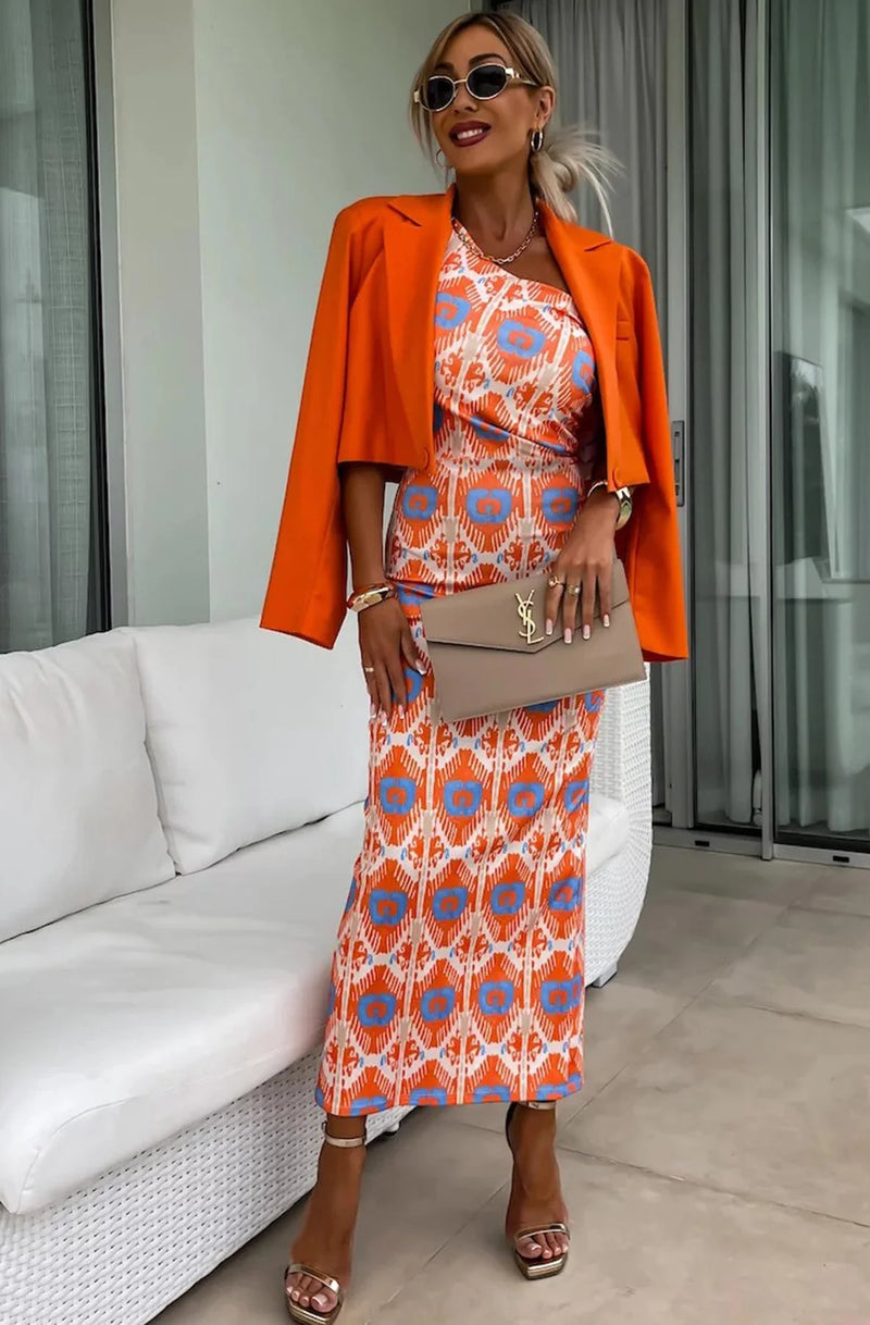 nicola-orange-one-shoulder-dress