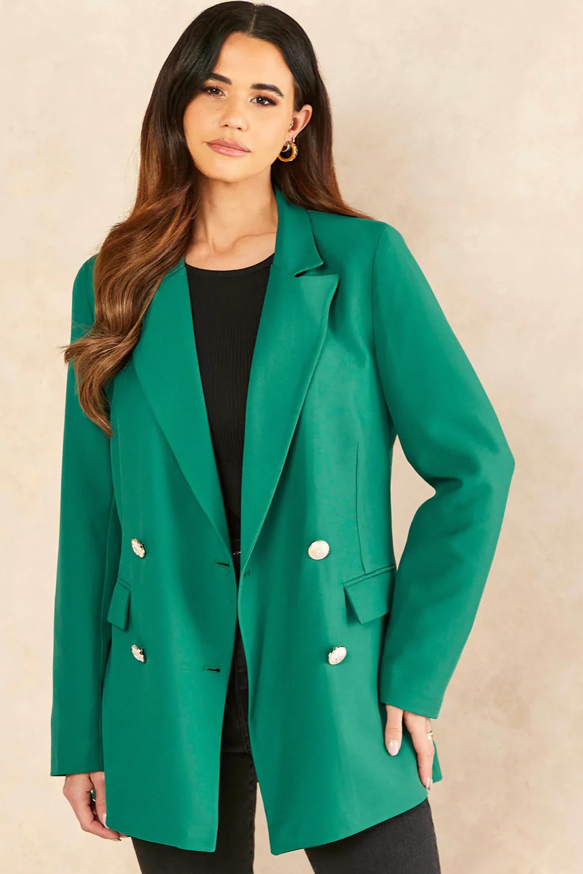 jenerique green oversized blazer