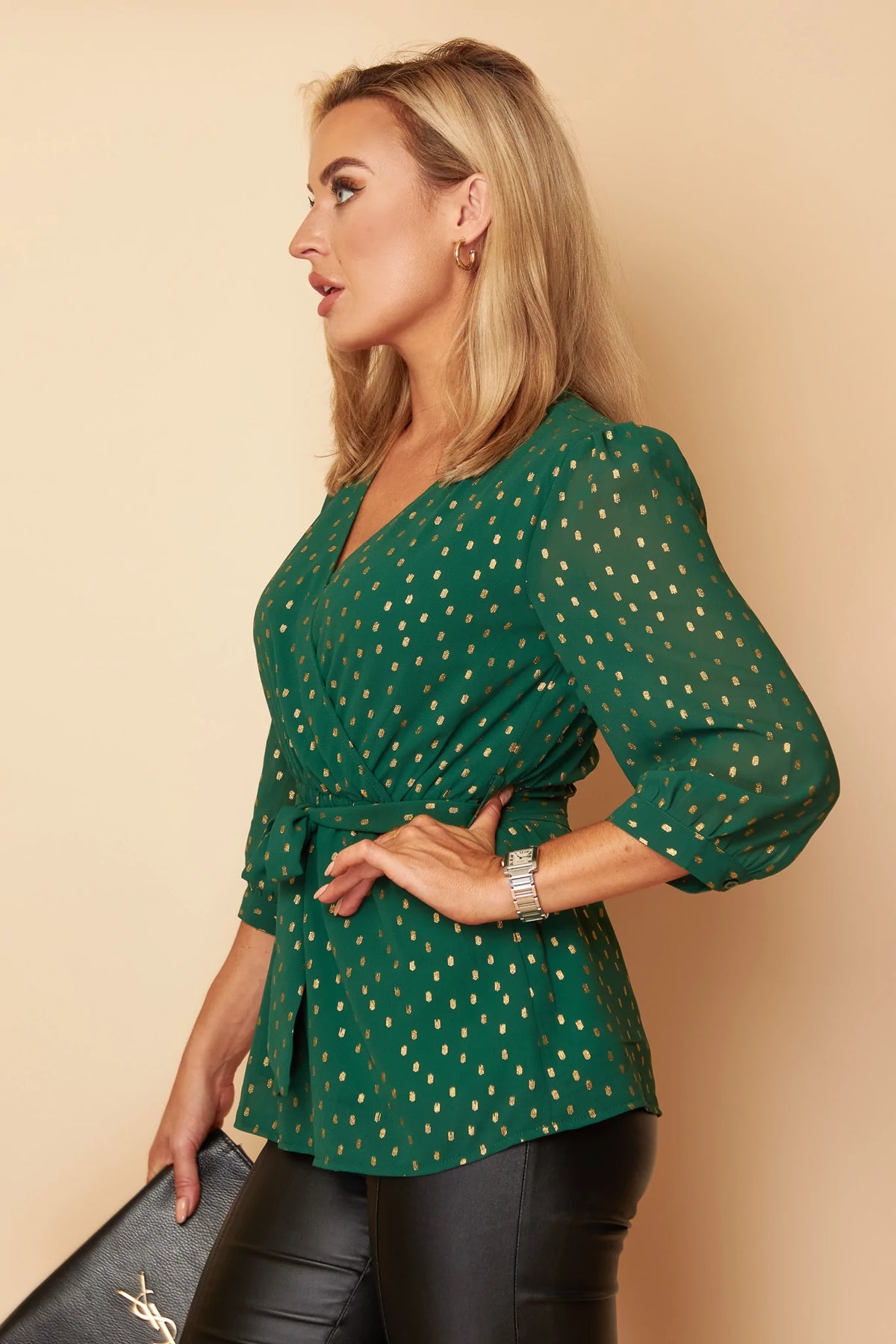 girl in mind charlotte green top