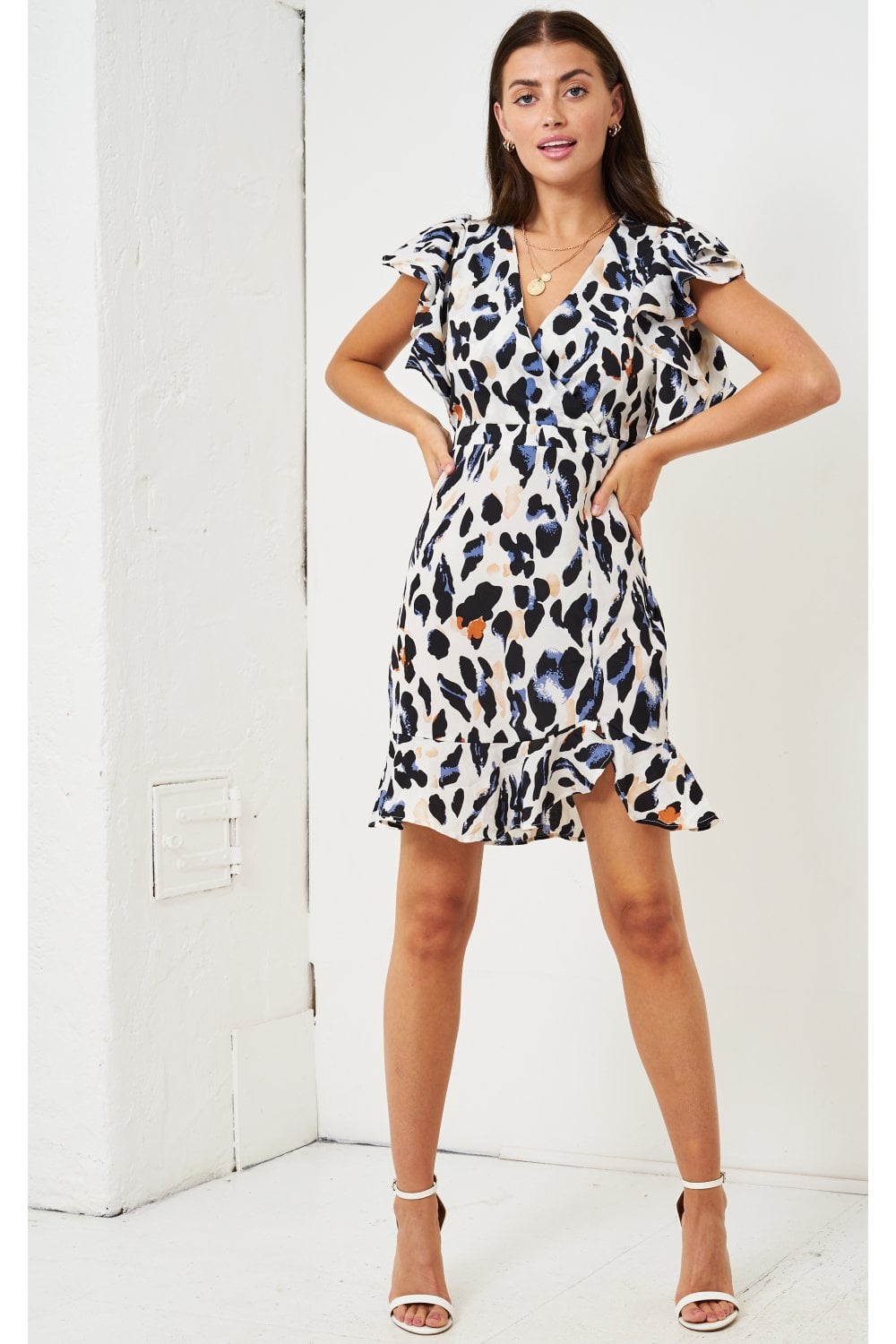 love frontrow leopard print dress