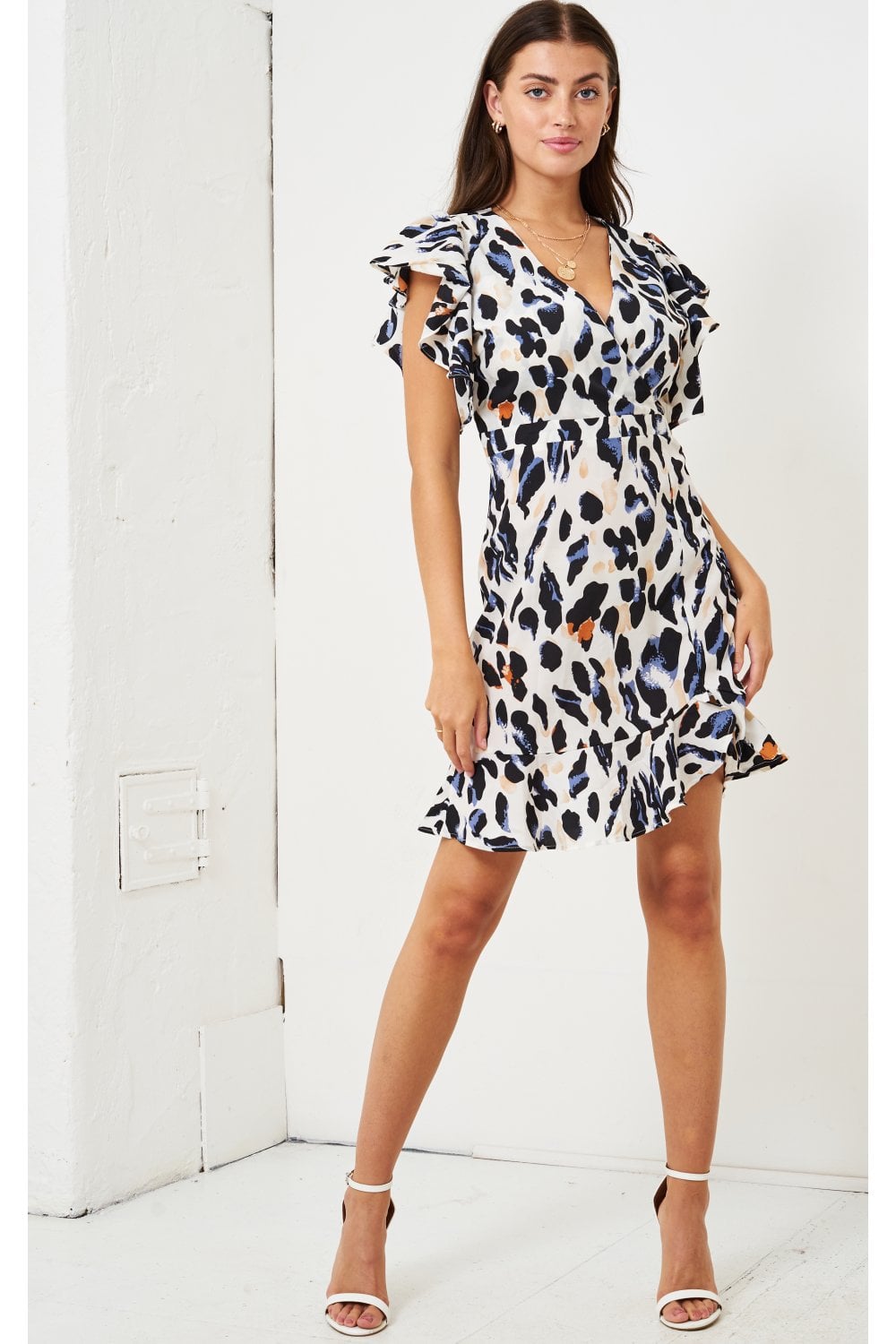 love frontrow leopard print dress